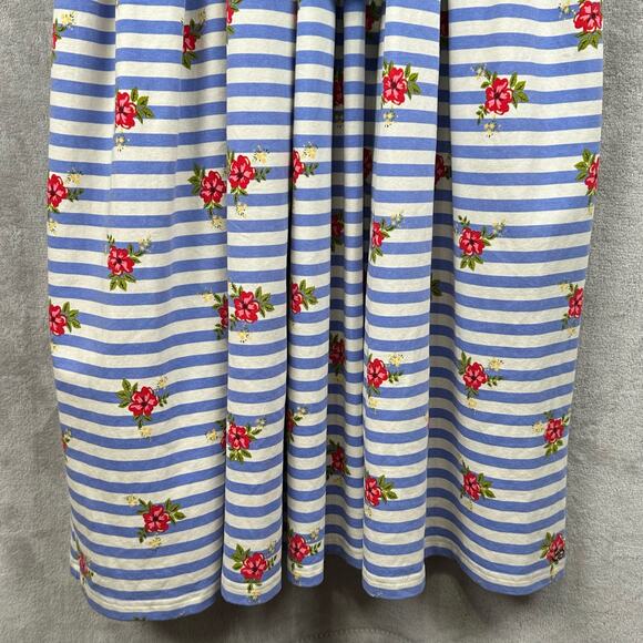435 Matilda Jane Dress Girls 12 Blue Striped Floral Endless Summer Maxi Spring - Picture 3 of 13